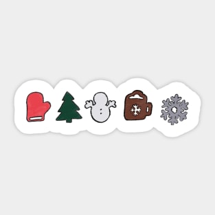 Element Christmas Day cute Sticker